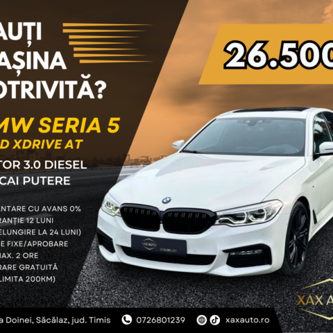 BMW 530 xdrive 2017 M pachet | Mașini în rate cu avans 0% | Parc Auto Timișoara