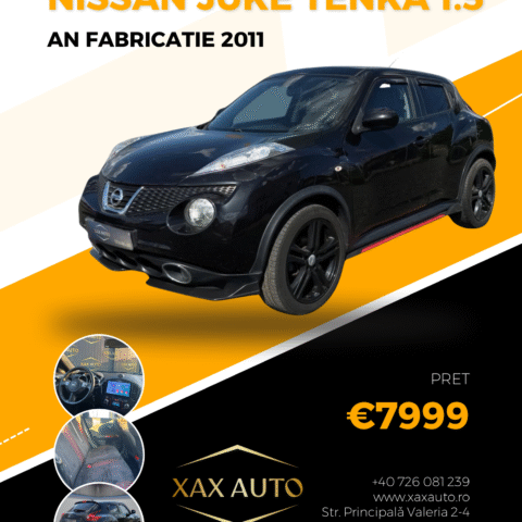 Masini in rate Timisoara | Masini rulate in rate cu avans 0% | Parc Auto Timisoara | XAX Auto Nissan Juke Tenka 1.5 DCI 2011
