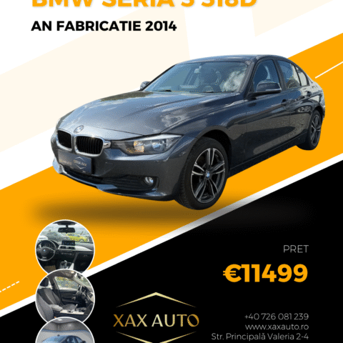 Masini in rate Timisoara | Masini rulate in rate cu avans 0% | Parc Auto Timisoara | XAX Auto BMW Seria 3 318d Aut. Modern Line