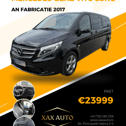 Masini in rate Timisoara | Masini rulate in rate cu avans 0% | Parc Auto Timisoara | XAX Auto Mercedes-Benz Vito Long 4MATIC 2.2 CDI 163 CP Automată