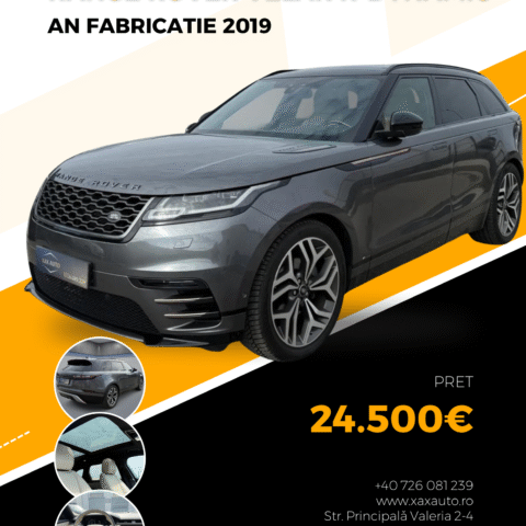 Masini in rate Timisoara | Masini rulate in rate cu avans 0% | Parc Auto Timisoara | XAX Auto Range Rover Velar R-Dynamic